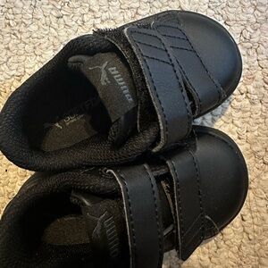 Puma Baby Basket Classic Hook And Loop Sneakers Black US 4c